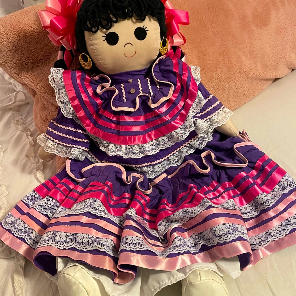 Custom made folklorico doll